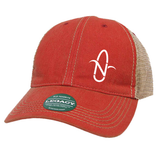 LEGACY - Old Favorite Trucker Cap - Scarlet Red/ Khaki